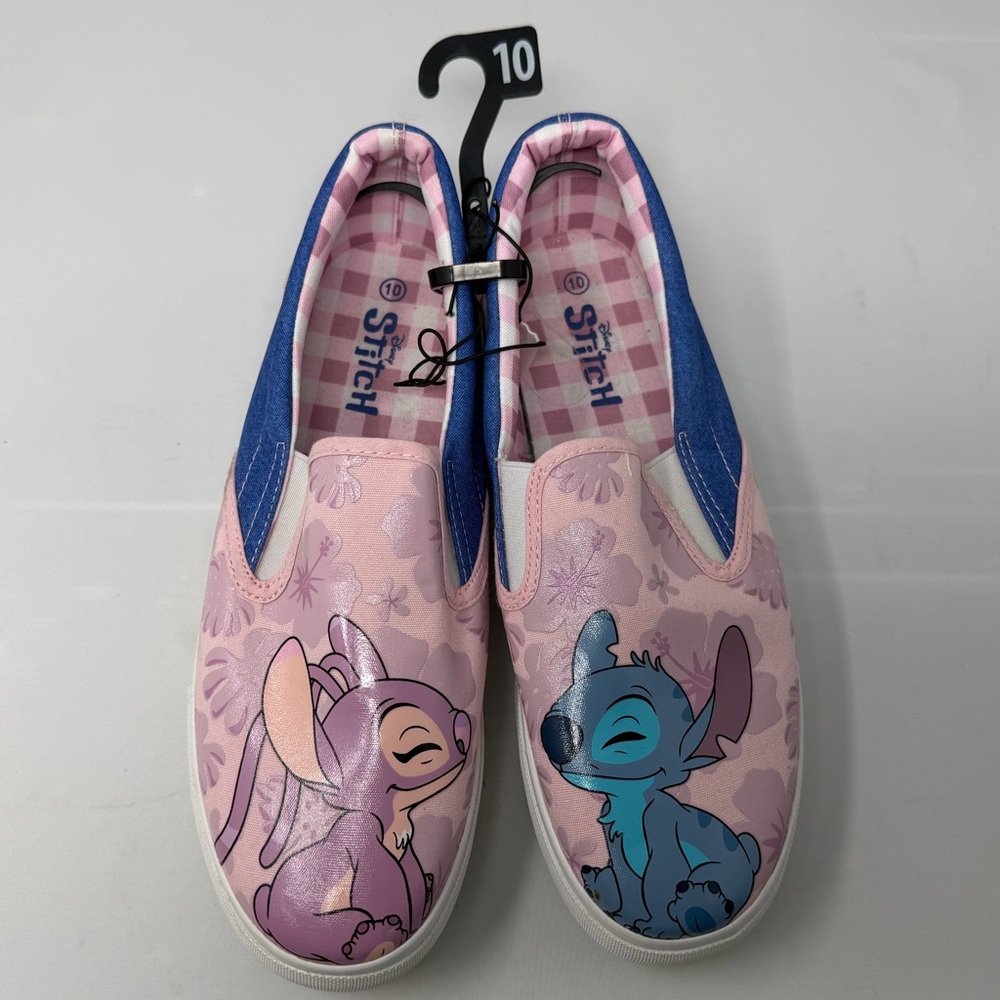 Disney • Groundup • Stitch & Angel • Size 10 Women’s • Slip On Shoes